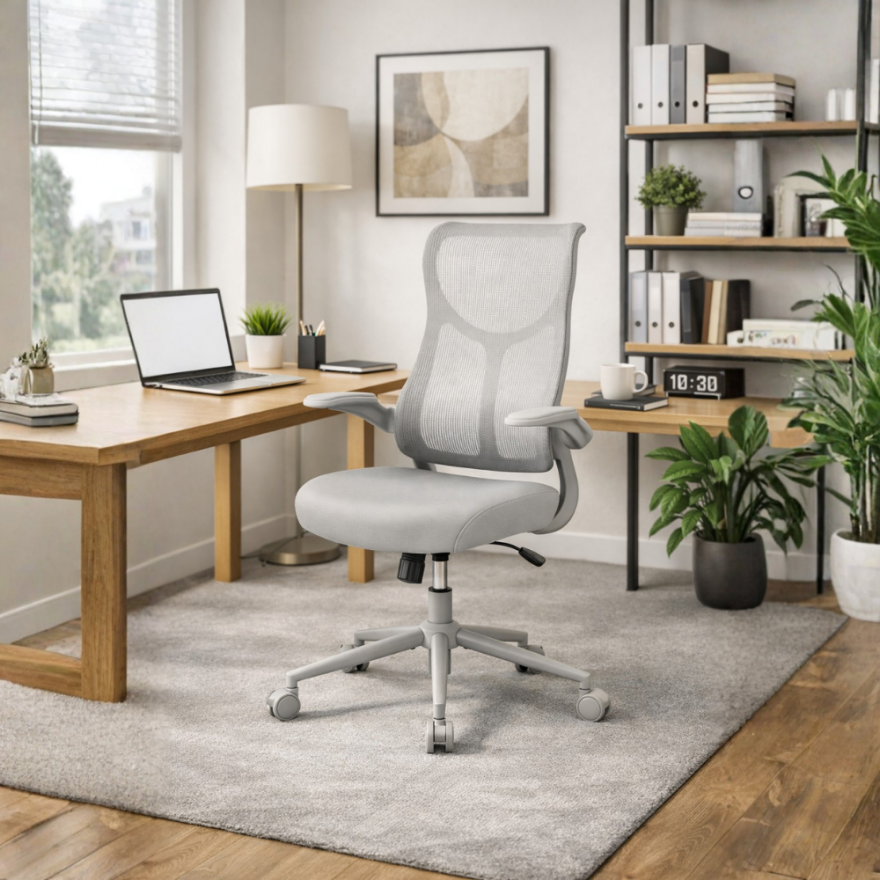 Techno Rest X File Sırtlı Çalışma Koltuğu Bej/Gri 67,5x111-121x68 cm - 2