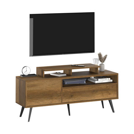 Tek Kapaklı Çekmeceli Tv Ünitesi - Oslo Ceviz 150x52x40 cm - 3