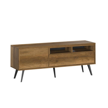 Tek Kapaklı Çekmeceli Tv Ünitesi - Oslo Ceviz 150x52x40 cm - 9