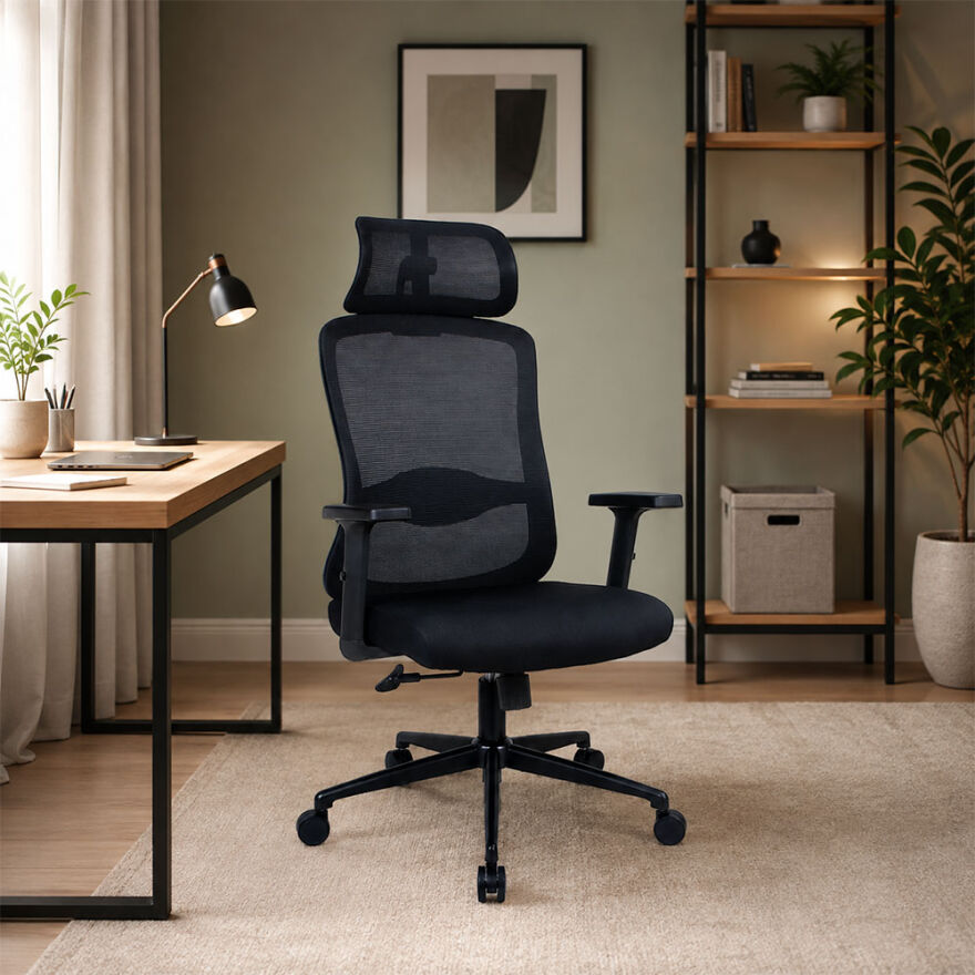 Tempo-X Ergonomic Yönetici ve Çalışma Koltuğu - File Siyah 68x116-126x66 cm - 4