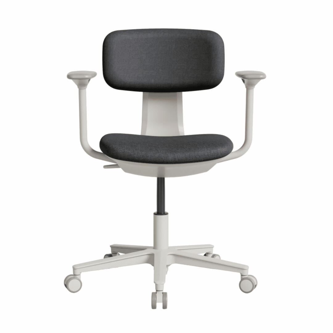 Tesla Comfort Çalışma Koltuğu - Koyu Gri Kumaş 61x74-86x60 cm - 2