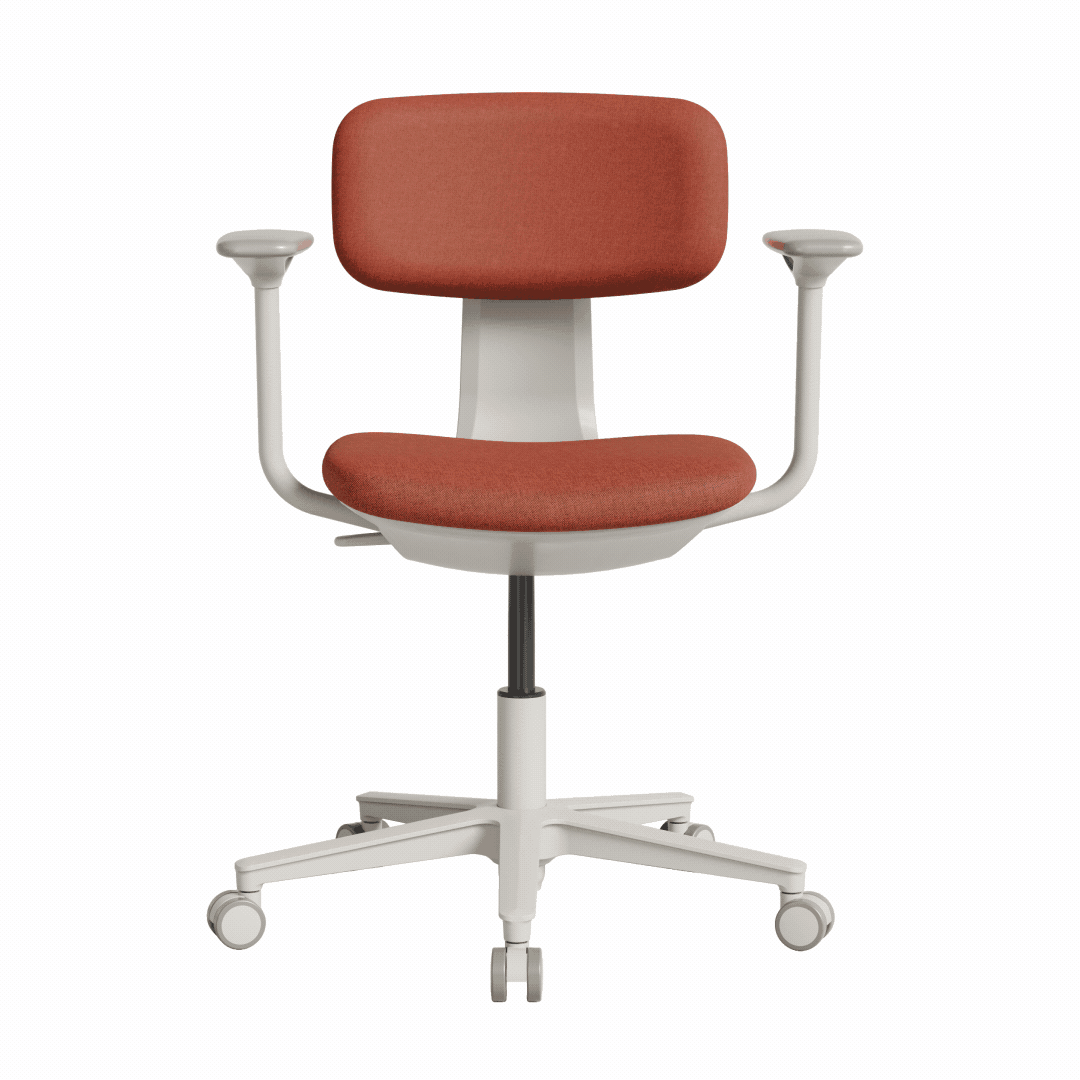 Tesla Comfort Çalışma Koltuğu - Koyu Turuncu Kumaş 61x74-86x60 cm - Adore Mobilya (1)