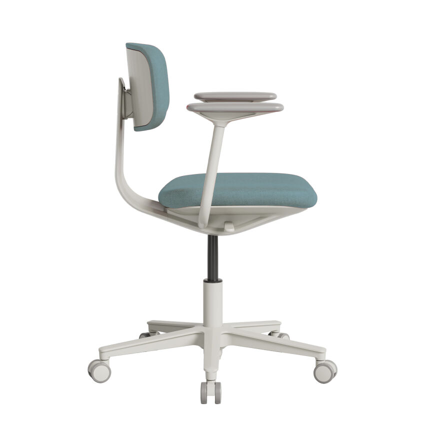 Tesla Comfort Çalışma Koltuğu Mavi - Yeşil Kumaş 61x74-86x60 cm - 2