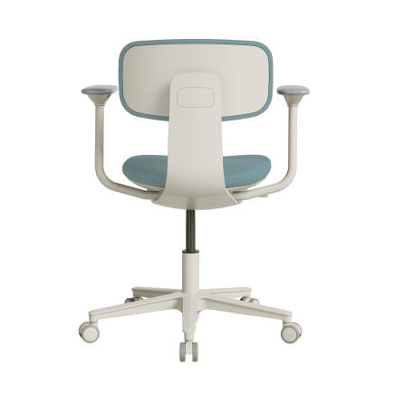 Tesla Comfort Çalışma Koltuğu Mavi - Yeşil Kumaş 61x74-86x60 cm - 4