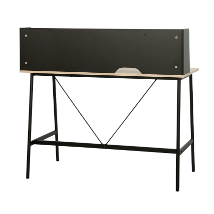 Tower Raflı Çalışma Masası - Ceviz / Siyah 115,5x106x55 cm - 6