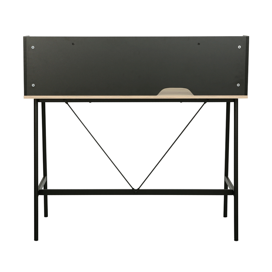 Tower Raflı Çalışma Masası - Ceviz / Siyah 115,5x106x55 cm - 7