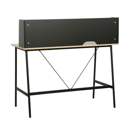 Tower Raflı Çalışma Masası - Ceviz / Siyah 115,5x106x55 cm - 8