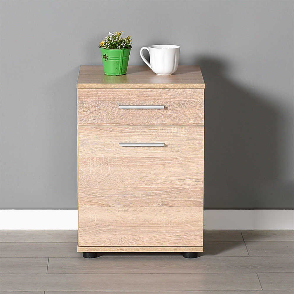 Trendline Çekmeceli Kapaklı Komodin-Sonoma 40x57x39 cm (GxYxD)