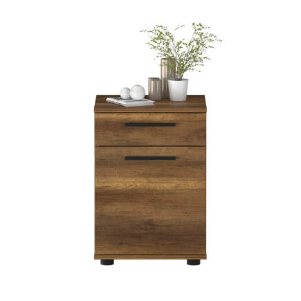 Trendline Çekmeceli Kapaklı Komodin-Koyu Ceviz(Oslo Ceviz) 40x57x39 cm (GxYxD) - 7