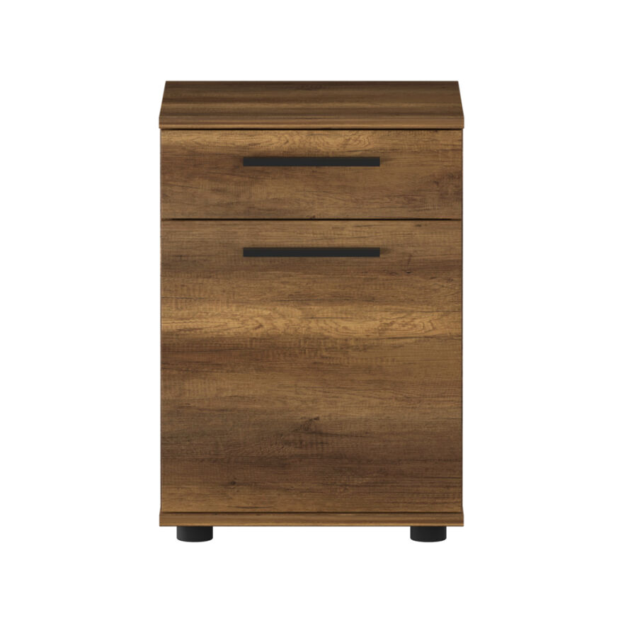 Trendline Çekmeceli Kapaklı Komodin-Koyu Ceviz(Oslo Ceviz) 40x57x39 cm (GxYxD) - 10
