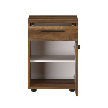 Trendline Çekmeceli Kapaklı Komodin-Koyu Ceviz(Oslo Ceviz) 40x57x39 cm (GxYxD) - 9