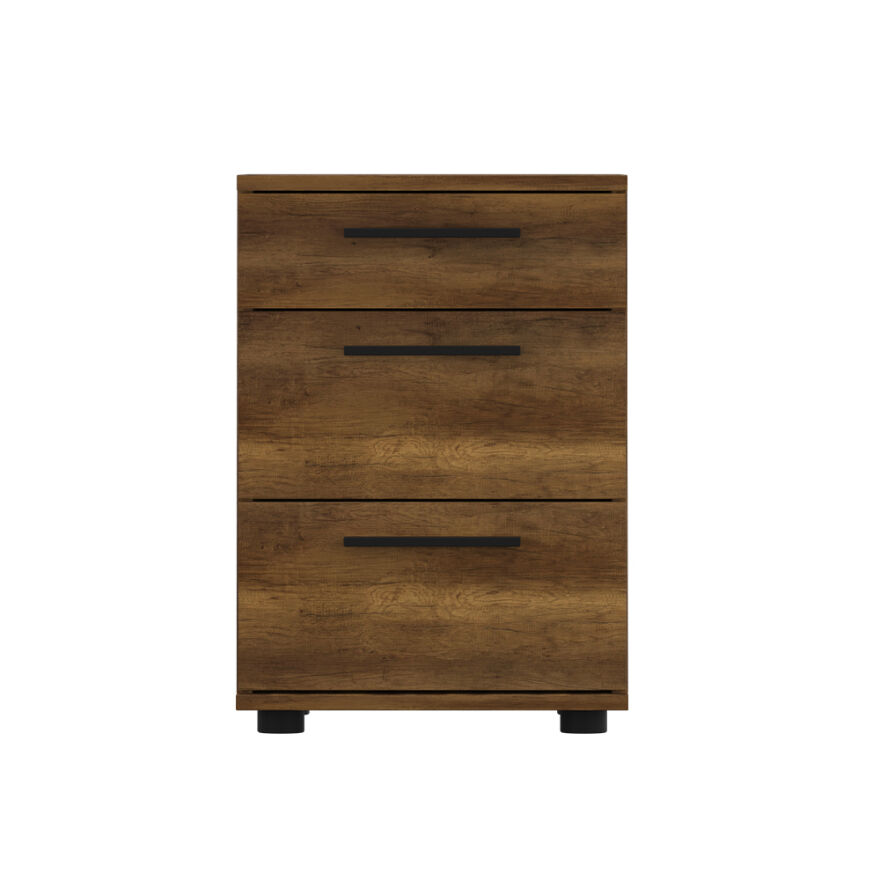 Trendline 3 Çekmeceli Komodin-Koyu Ceviz(Oslo Ceviz) 40x57x39 cm (GxYxD) - 5