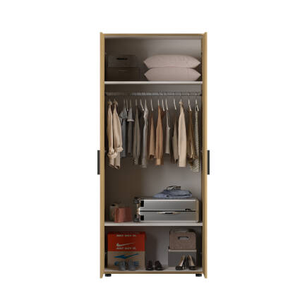 Trendline 2 Kapaklı Gardırop - Florida Meşe 80x187x47 cm - 5