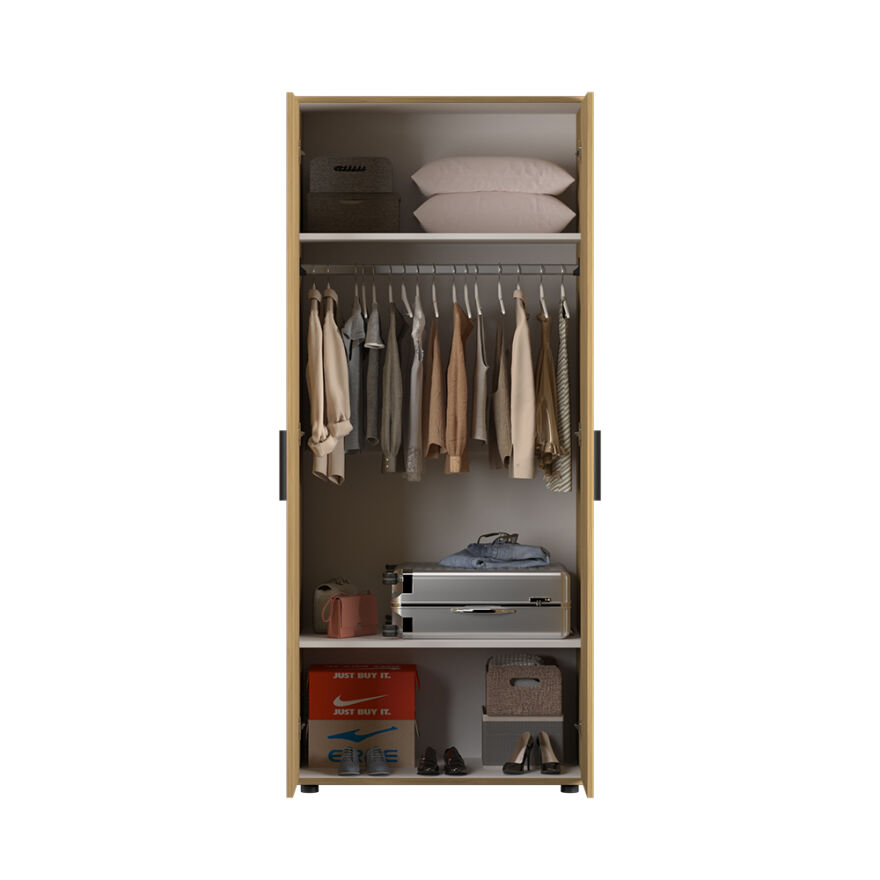 Trendline 2 Kapaklı Gardırop - Florida Meşe 80x187x47 cm - 5