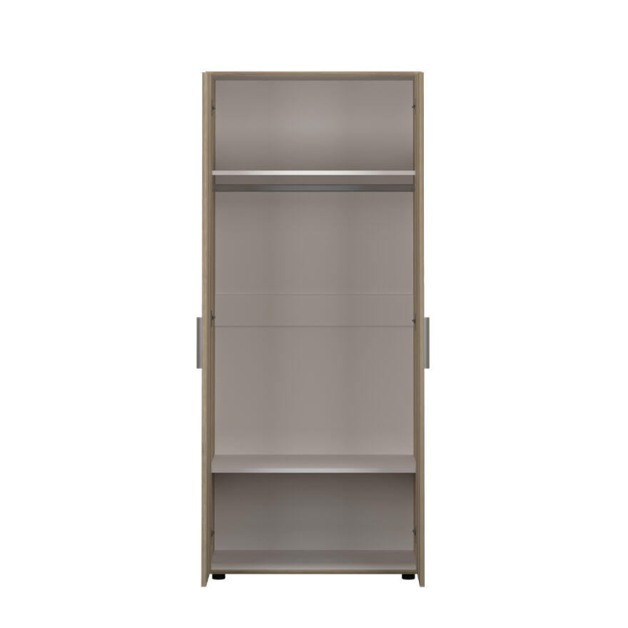 Trendline 2 Kapaklı Gardırop-Açık Ceviz (Tori) 80x187x47 cm (GxYxD) - 8