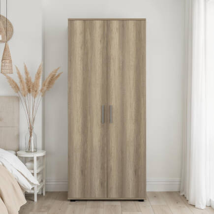 Trendline 2 Kapaklı Gardırop-Açık Ceviz (Tori) 80x187x47 cm (GxYxD) - 4