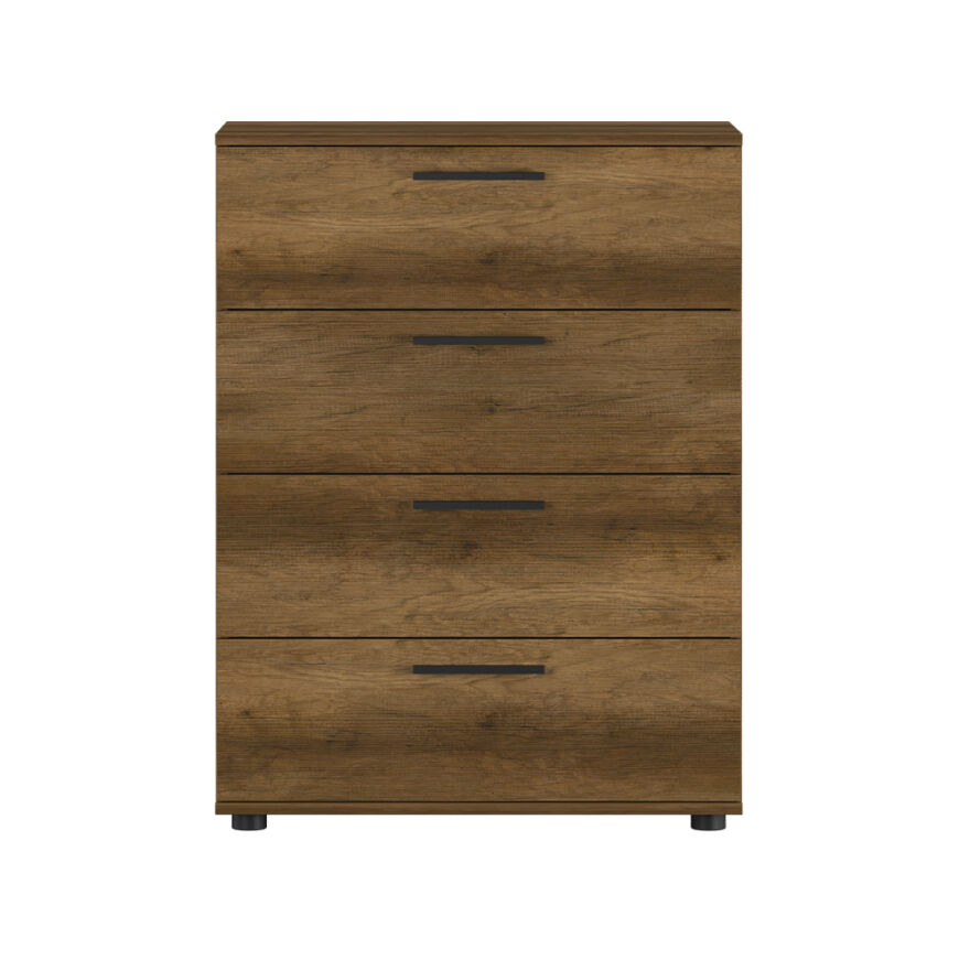 Trendline 4 Çekmeceli Şifonyer - Koyu Ceviz (Oslo Ceviz) 73x96x44 cm (GxYxD) - 5