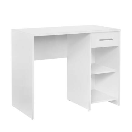 Trendline Çekmeceli Çalışma Masası-Mat Beyaz 90x75x52 cm (GxYxD) - Adore Mobilya