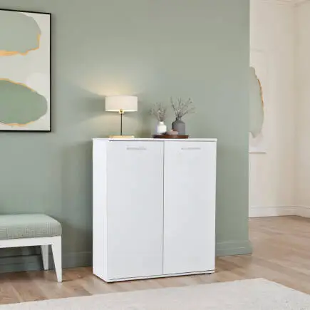 Trendline 5 Raflı Çok Amaçlı Dolap-Mat Beyaz 91x108x35 cm (GxYxD) - 1