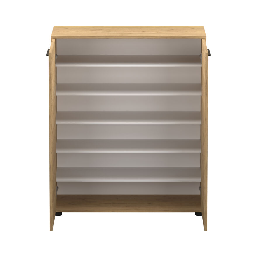 Trendline Çok Amaçlı İki Kapaklı 5 Raflı Dolap - Florida Meşe 91x108x35 cm - 4