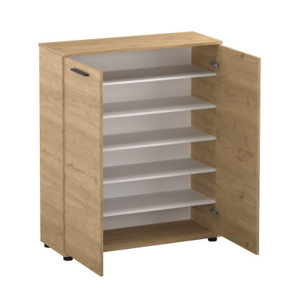 Trendline Çok Amaçlı İki Kapaklı 5 Raflı Dolap - Florida Meşe 91x108x35 cm - 5