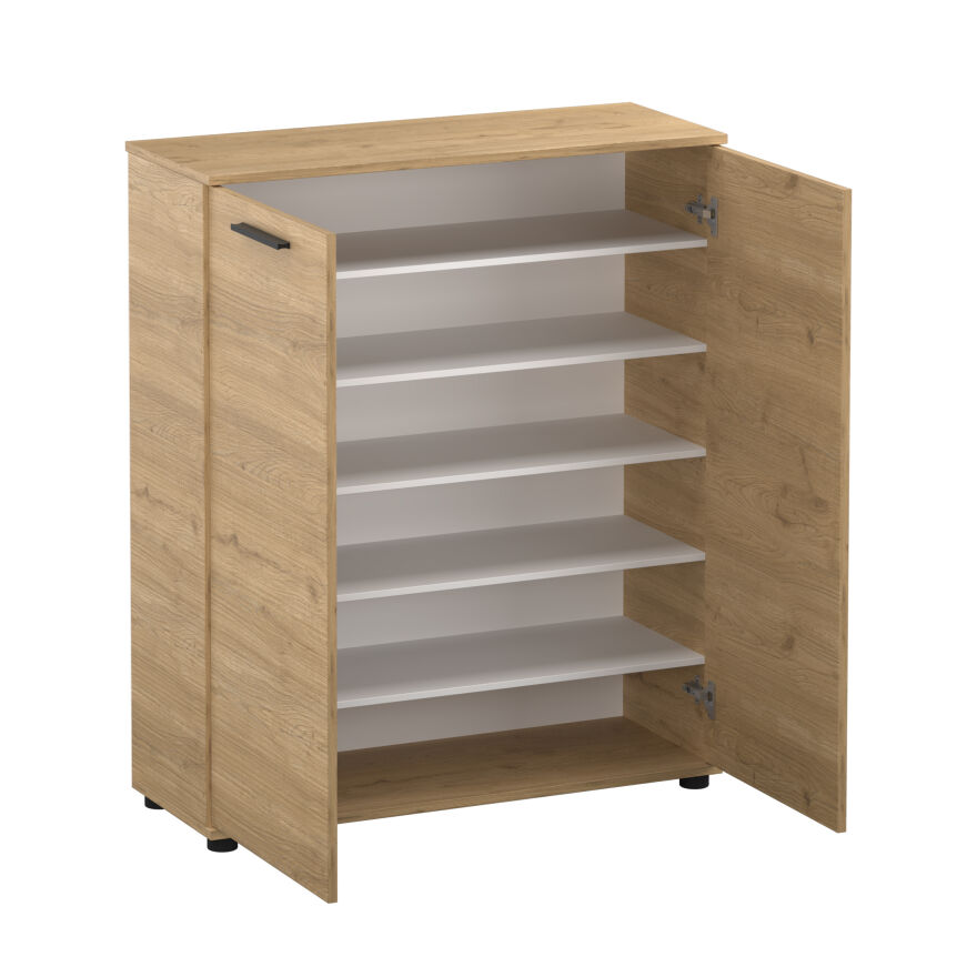 Trendline Çok Amaçlı İki Kapaklı 5 Raflı Dolap - Florida Meşe 91x108x35 cm - 5