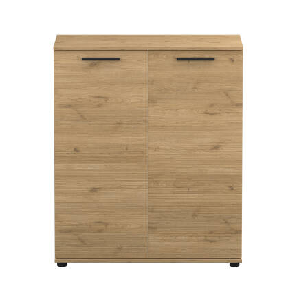 Trendline Çok Amaçlı İki Kapaklı 5 Raflı Dolap - Florida Meşe 91x108x35 cm - 6