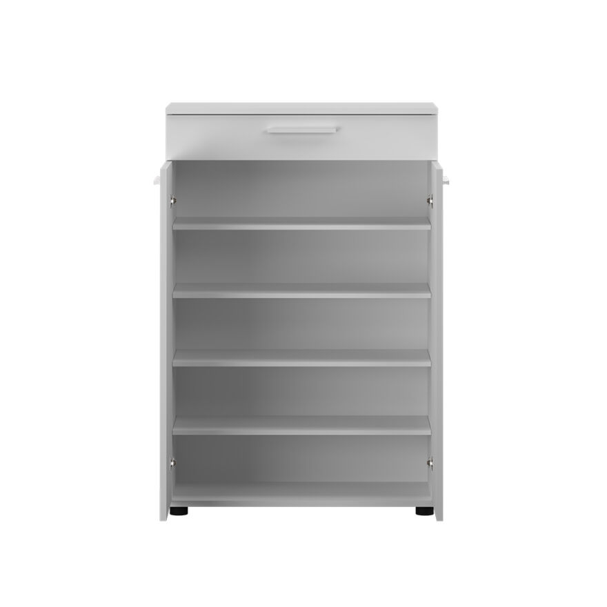 Trendline Kapaklı Çekmeceli Çok Amaçlı Dolap - Mat Beyaz 73x108x35 cm (GxYxD) - 5
