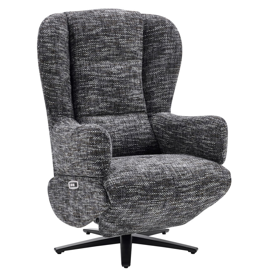 Trendy Elektrikli Otomatik Mekanizmalı Baba ve TV Koltuğu – Koyu Gri 78x112x88 cm - 1