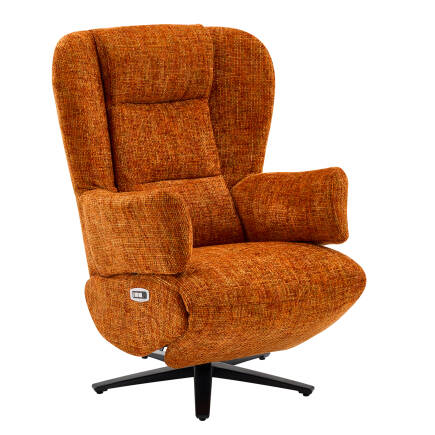Trendy Elektrikli Otomatik Mekanizmalı Baba ve TV Koltuğu – Portakal 78x112x88 cm