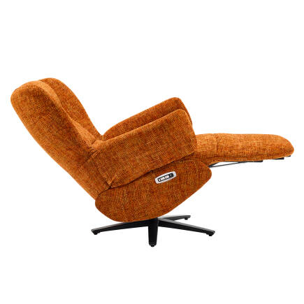 Trendy Elektrikli Otomatik Mekanizmalı Baba ve TV Koltuğu – Portakal 78x112x88 cm - 5