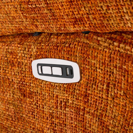 Trendy Elektrikli Otomatik Mekanizmalı Baba ve TV Koltuğu – Portakal 78x112x88 cm - 8