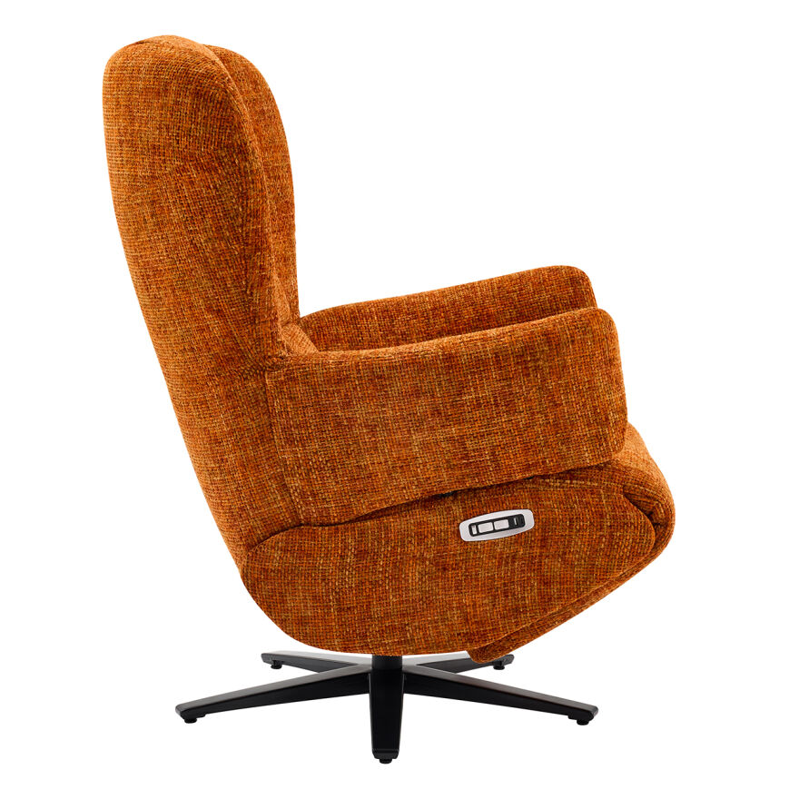 Trendy Elektrikli Otomatik Mekanizmalı Baba ve TV Koltuğu – Portakal 78x112x88 cm - 4