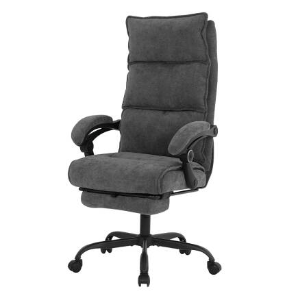 Ultra Comfort Çalışma Koltuğu - Koyu Gri 64,5x112-120x65 cm - 9