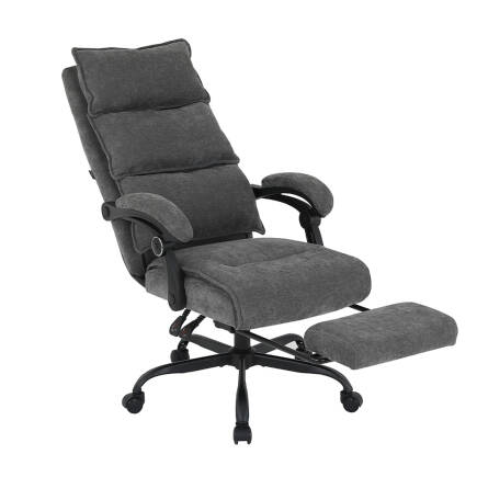 Ultra Comfort Çalışma Koltuğu - Koyu Gri 64,5x112-120x65 cm - 2