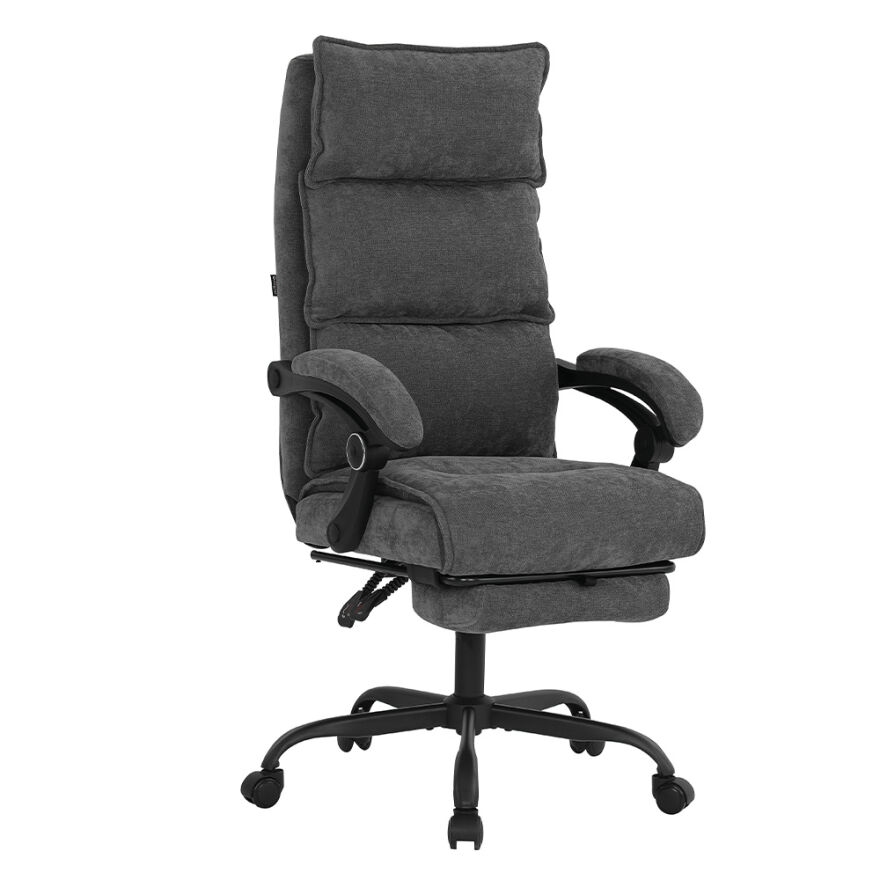 Ultra Comfort Çalışma Koltuğu - Koyu Gri 64,5x112-120x65 cm - 1