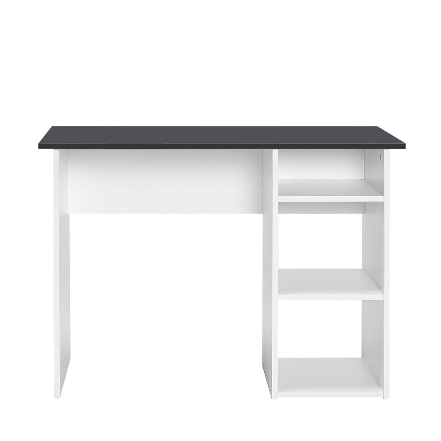 Vera 3 Raflı Çalışma Masası-Beyaz-Antrasit 101x75x45 cm (GxYxD) - 3