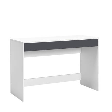 Vera Çekmeceli Çalışma Masası-Beyaz-Antrasit 110x75x42 cm (GxYxD) - 1