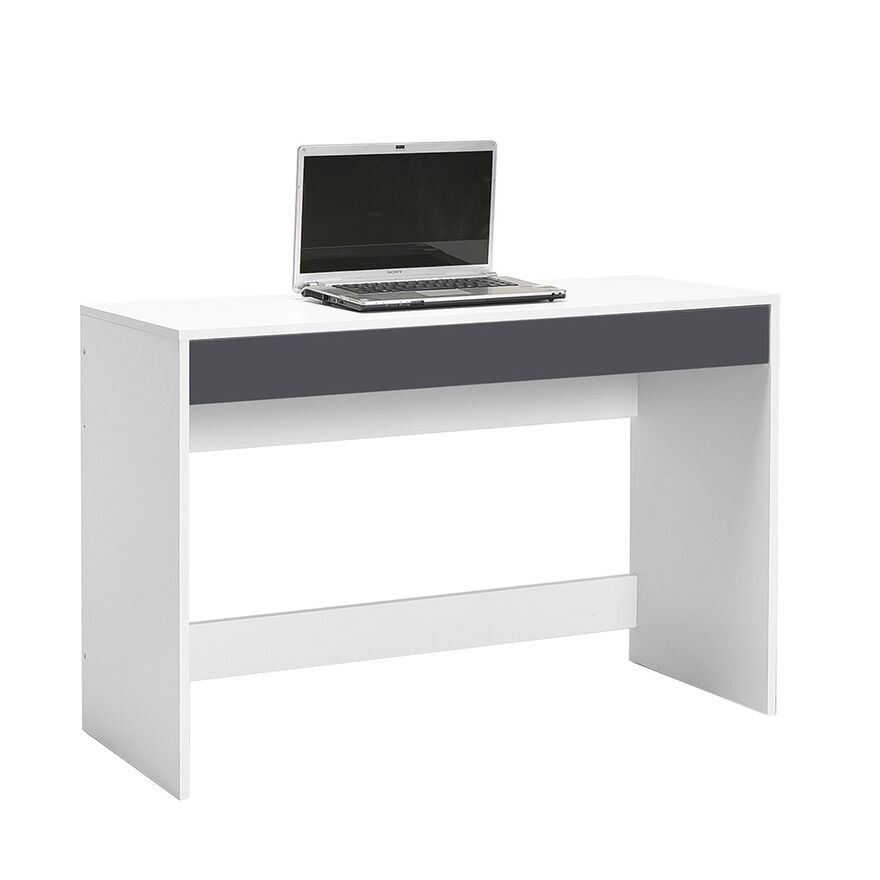 Vera Çekmeceli Çalışma Masası-Beyaz-Antrasit 110x75x42 cm (GxYxD) - 3