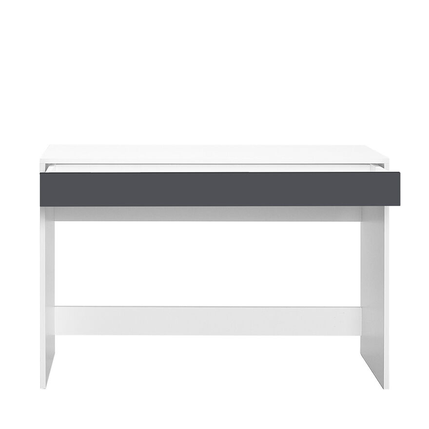 Vera Çekmeceli Çalışma Masası-Beyaz-Antrasit 110x75x42 cm (GxYxD) - 5