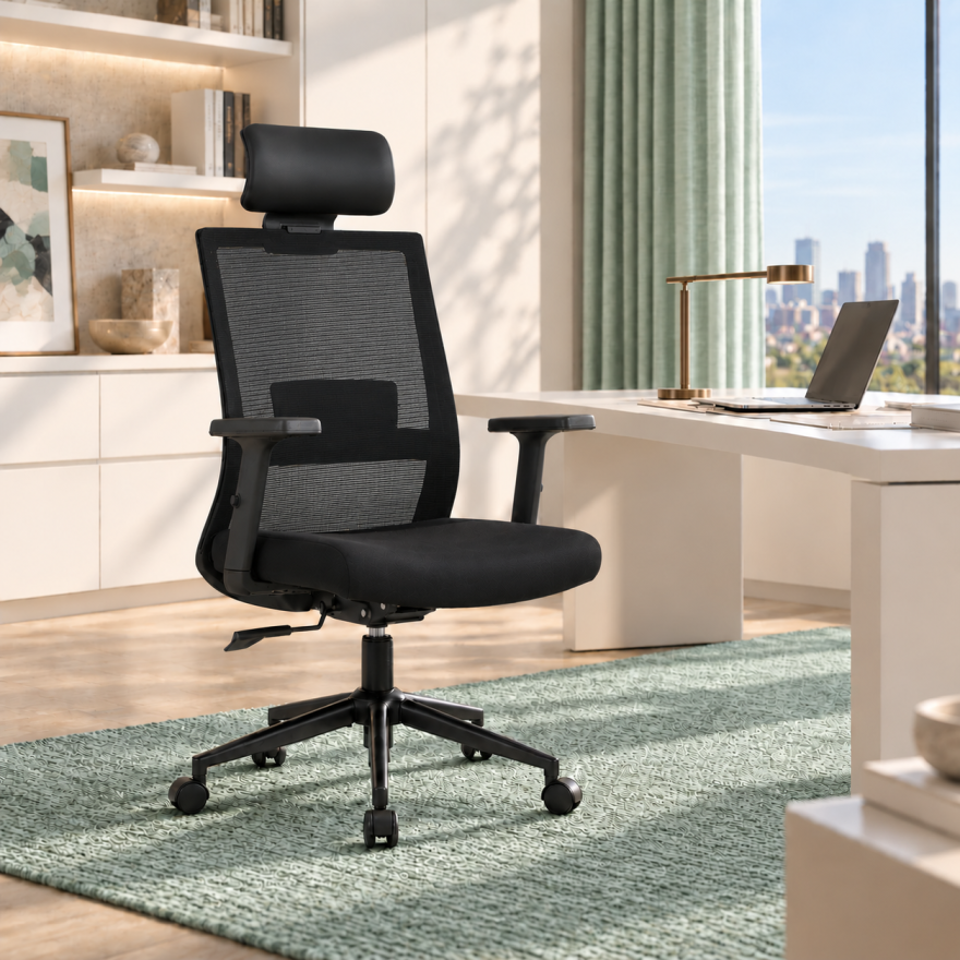 Vera Flex Multi Fonksiyon Çalışma Koltuğu - Siyah 63x117-127x67 cm - 4