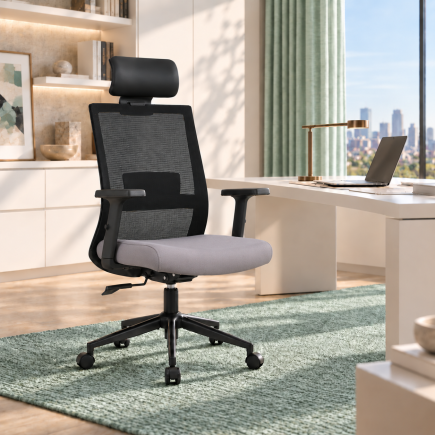 Vera Flex Multi Fonksiyon Çalışma Koltuğu - Siyah/Gri 63x117-127x67 cm - 4