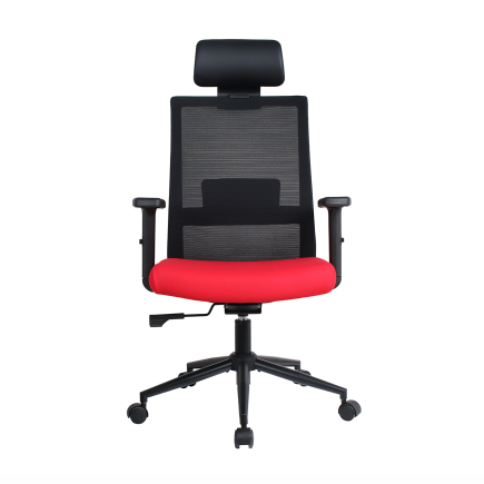 Vera Flex Multi Fonksiyon Çalışma Koltuğu -  Siyah/Kırmızı 63x117-127x67 cm (1)