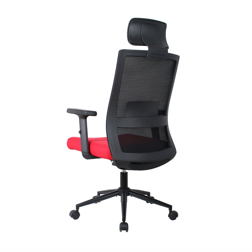 Vera Flex Multi Fonksiyon Çalışma Koltuğu - Siyah/Kırmızı 63x117-127x67 cm - 7
