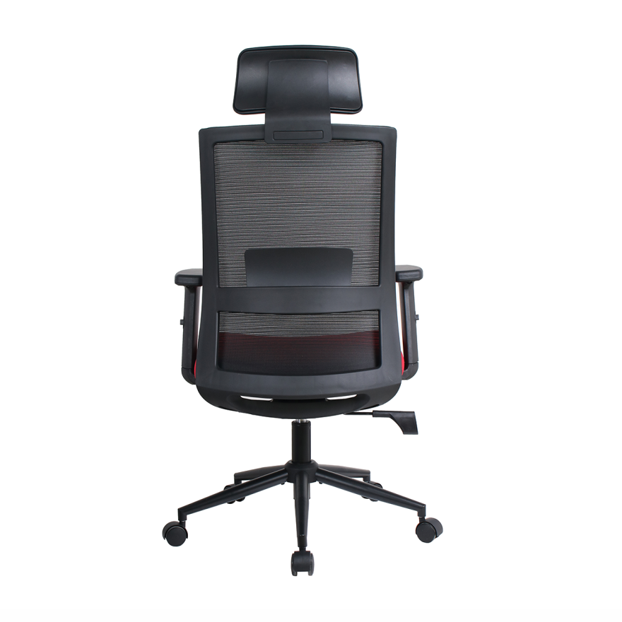 Vera Flex Multi Fonksiyon Çalışma Koltuğu - Siyah/Kırmızı 63x117-127x67 cm - 6