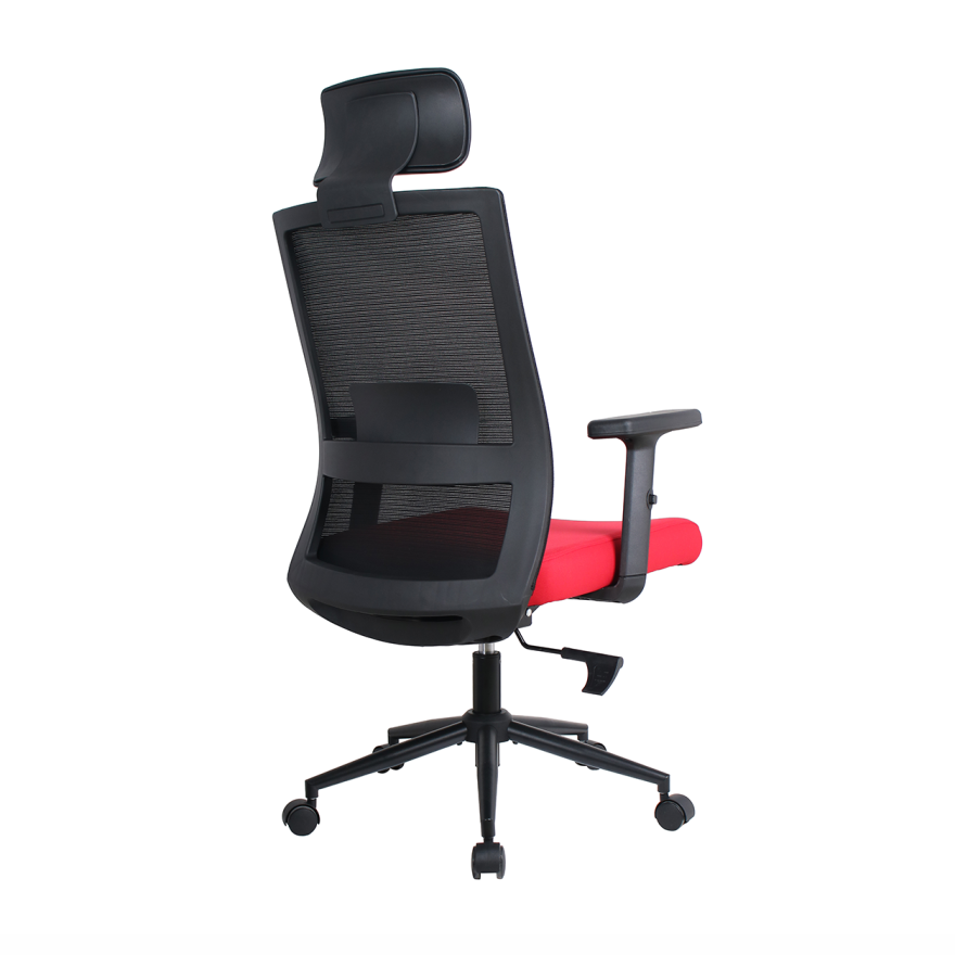 Vera Flex Multi Fonksiyon Çalışma Koltuğu - Siyah/Kırmızı 63x117-127x67 cm - 5