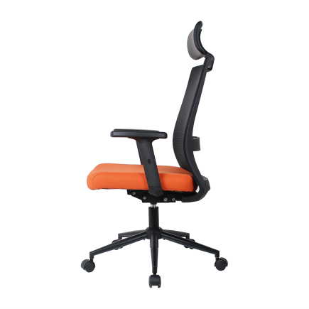 Vera Flex Multi Fonksiyon Çalışma Koltuğu - Siyah/Turuncu 63x117-127x67 cm - 8