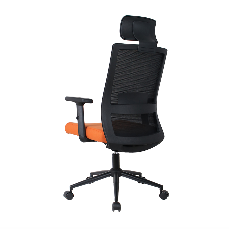Vera Flex Multi Fonksiyon Çalışma Koltuğu - Siyah/Turuncu 63x117-127x67 cm - 7