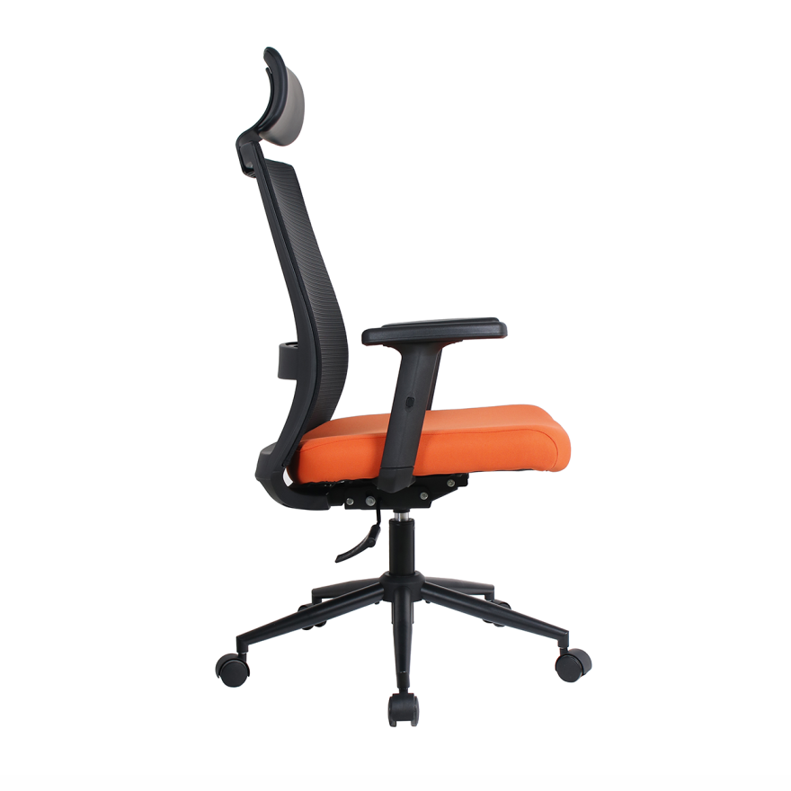 Vera Flex Multi Fonksiyon Çalışma Koltuğu - Siyah/Turuncu 63x117-127x67 cm - 3
