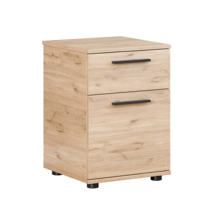 White Çekmeceli Kapaklı Komodin - Florida Meşe 40x57x41 cm (1)